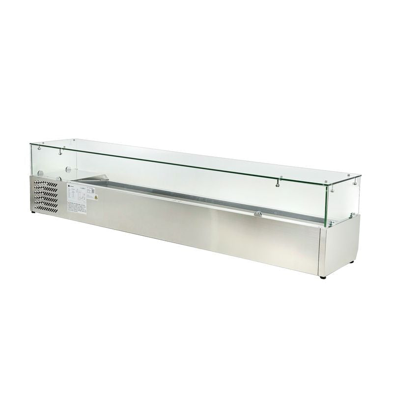 Vitrine réfrigérée à garnitures HKN-VRX2000/380 - Saladette à poser pizza - Hurakan