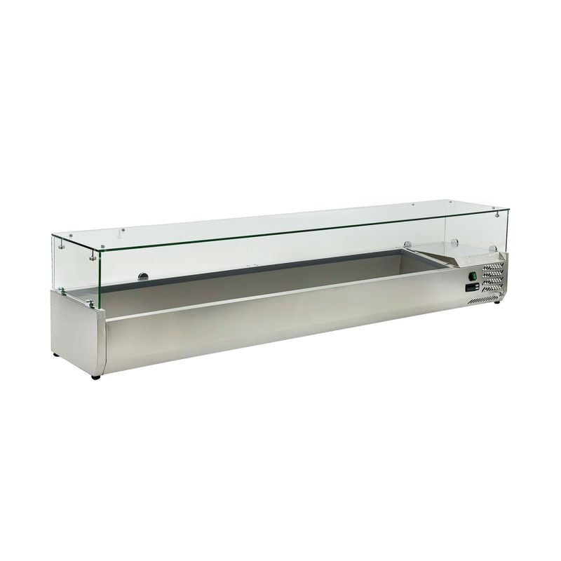Vitrine réfrigérée à garnitures HKN-VRX2000/380 - Saladette à poser pizza - Hurakan