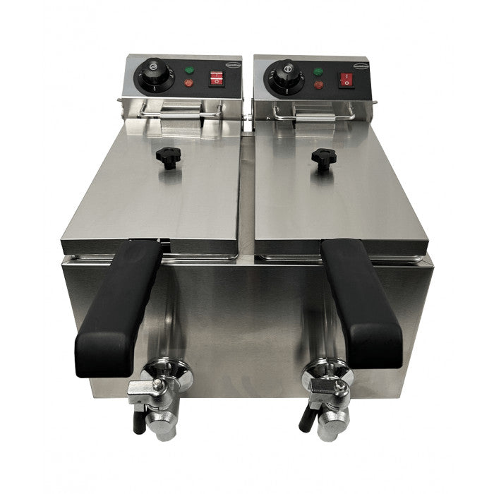 Friteuse électrique de comptoir 2x4 litres - Combisteel