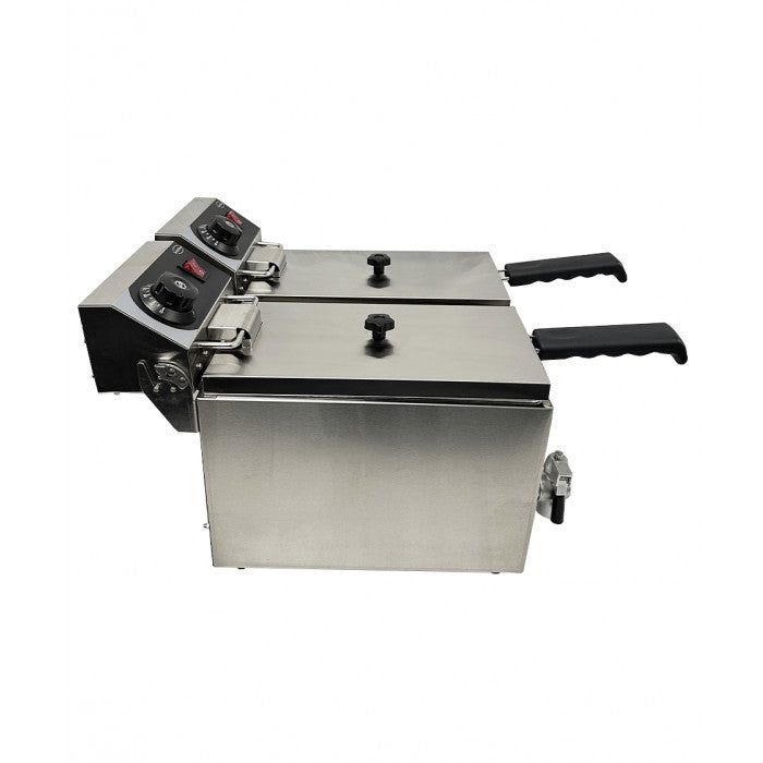 Friteuse électrique de comptoir 2x4 litres - Combisteel