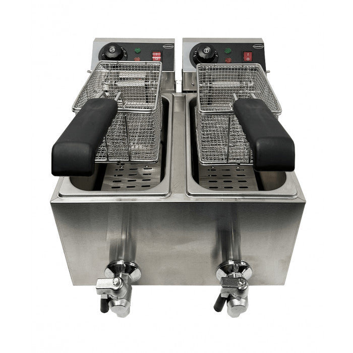Friteuse électrique de comptoir 2x4 litres - Combisteel