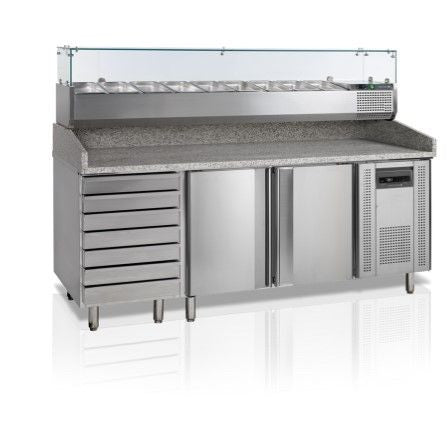 Table à pizza réfrigérée PT1310 VK38-200 - Tefcold