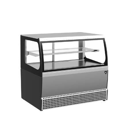 Vitrine Réfrigérée pâtisserie table checkout luxe acier inoxydable KRPC-950M - Kayman