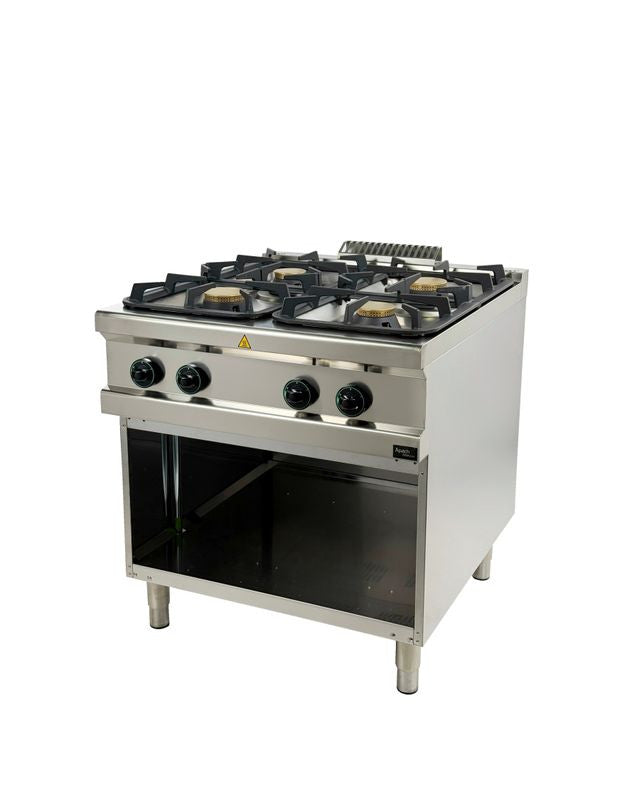 Fourneau gaz à brûleurs série 900 4 APRG-89P/PL - Apach Cook Line