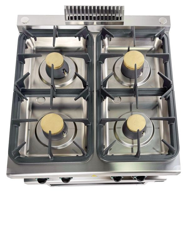 Fourneau gaz à brûleurs série 900 4 APRG-89P/PL - Apach Cook Line