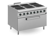 Fourneau électrique à plaques série 900 6 APRE-129FEM/PL - Apach Cook Line
