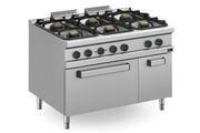 Fourneau gaz à brûleurs série 900 6 APRG-129FE/PL - Apach Cook Line