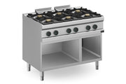 Fourneau gaz à brûleurs série 700 6 APRG-117P/PL - Apach Cook Line