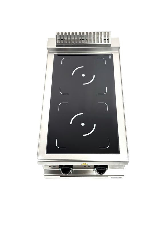Plaque à induction série 700 2-ZONES APRI-47T/PL - L 40 x P 71 x H 25 cm - Apach Cook Line
