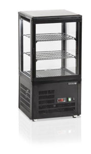 Vitrine 4 faces UPD60-BLACK 16061 (substitution for 14101530101) - Tefcold
