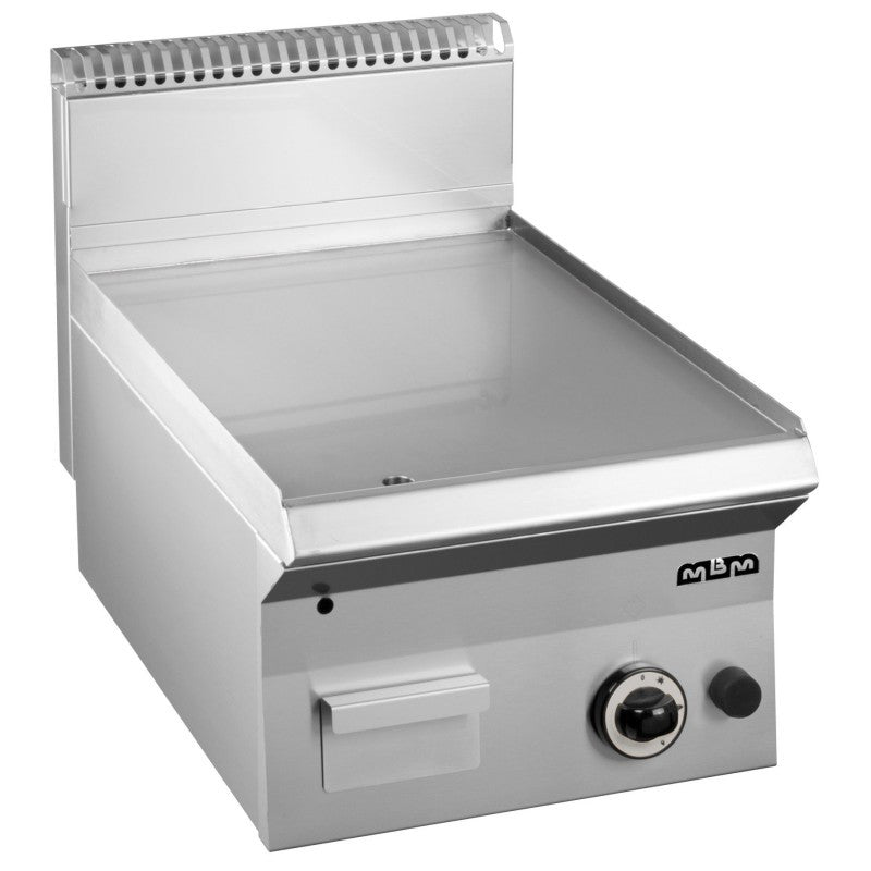 Plancha à gaz - 40 cm - Plaque lisse chrome - Réf GFT465LC - Arilex
