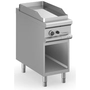 Plancha à gaz - 40 cm - Plaque lisse chrome dur - Avec meuble - Arilex