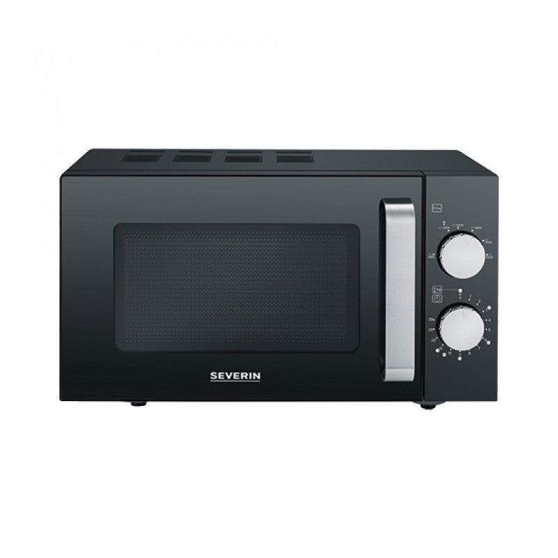 Micro-onde Professionnel 20L 800W - 6 Niveaux de Puissance, Finition Noire - Severin