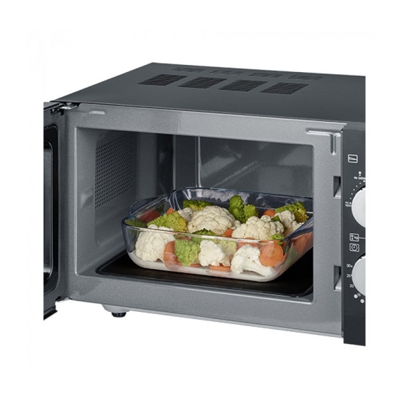 Micro-onde Professionnel 20L 800W - 6 Niveaux de Puissance, Finition Noire - Severin
