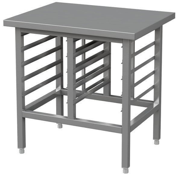 Support four 8 GN 1/1 - H 700mm - Table support inox professionnel Combisteel - Support / glissière four professionnel CHR - matériel cuisine pro - Cuistéo