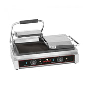 Grill de contact lisse-rainurée double - Caterchef star