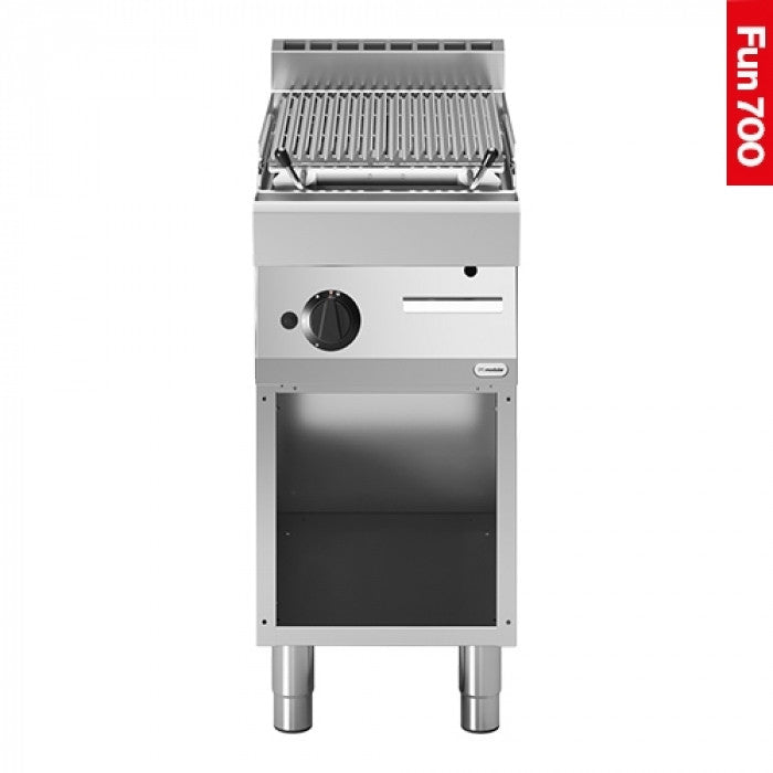 Grill pierre de lave 1 zone - Grille en fonte - Gaz naturel - Fun 700 - Modular