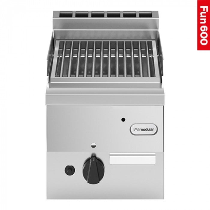 Grill pierre de lave 1 zone - Grille inox - Gaz naturel - Fun 600 - Modular