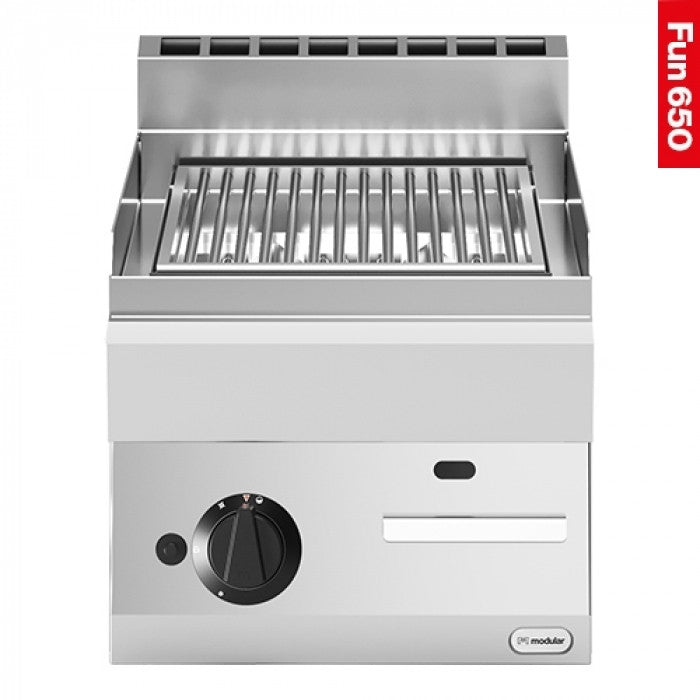 Grill pierre de lave 1 zone - Grille inox - Gaz naturel - Fun 650 - Modular