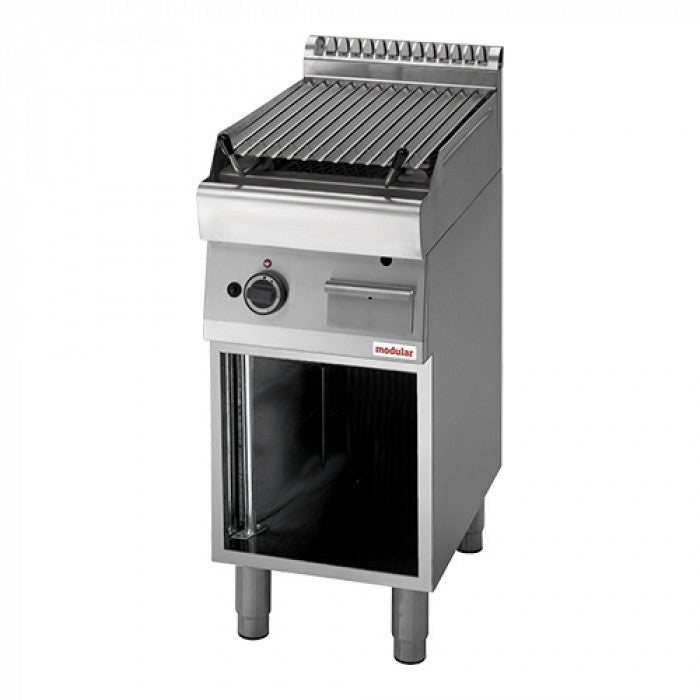 Grill pierre de lave 1 zone - Grille en fonte - Gaz naturel - Function 700 - Modular