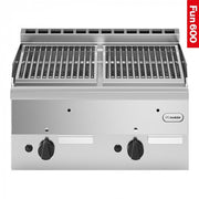 Grill pierre de lave 2 zones - Grille inox - Gaz naturel - Fun 600 - Modular