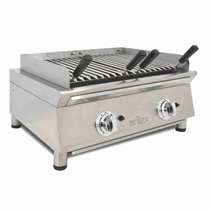 Grill à gaz - 70 cm - Pierre volcanique - Arilex