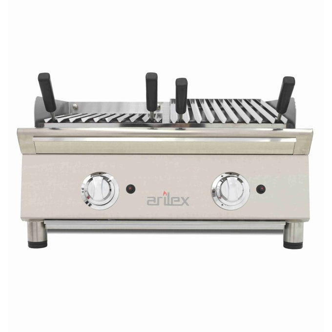 Grill à gaz - 70 cm - Pierre volcanique - Arilex