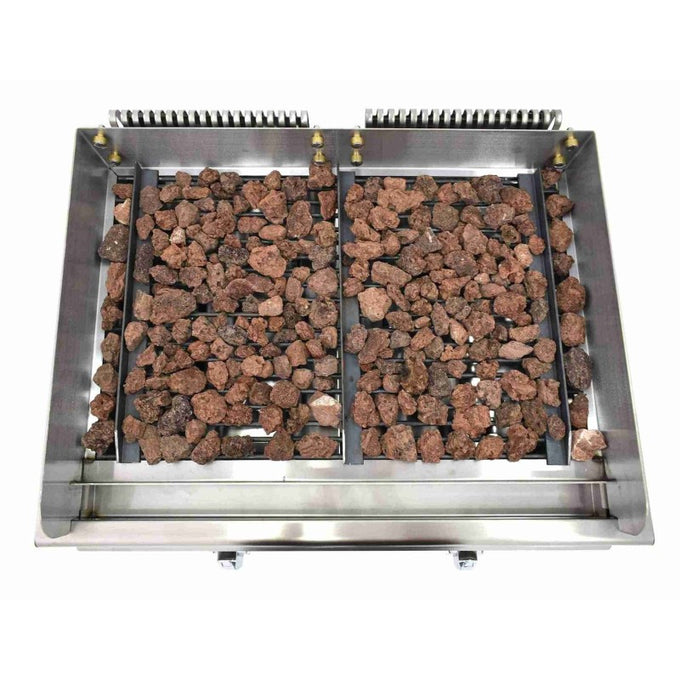 Grill à gaz - 70 cm - Pierre volcanique - Arilex