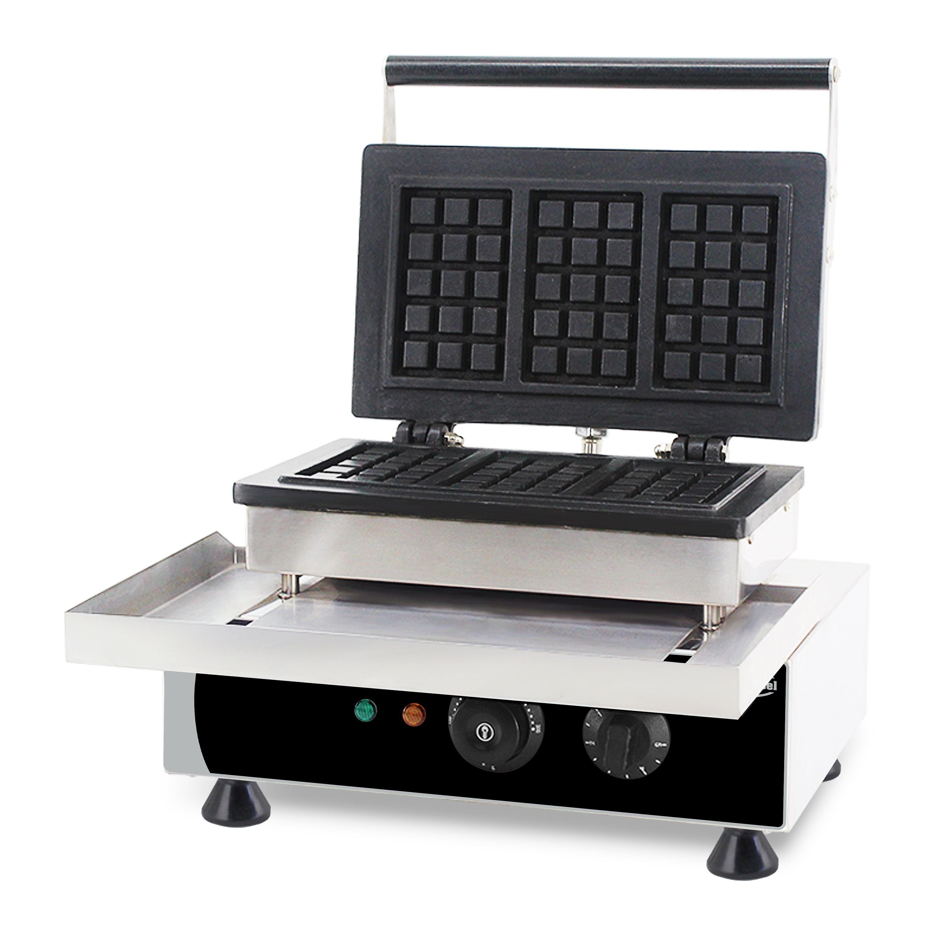 Gaufrier 3 pièces Bruxelles Combisteel - vue 2 - Cuisine Festive pro CHR - Cuistéo