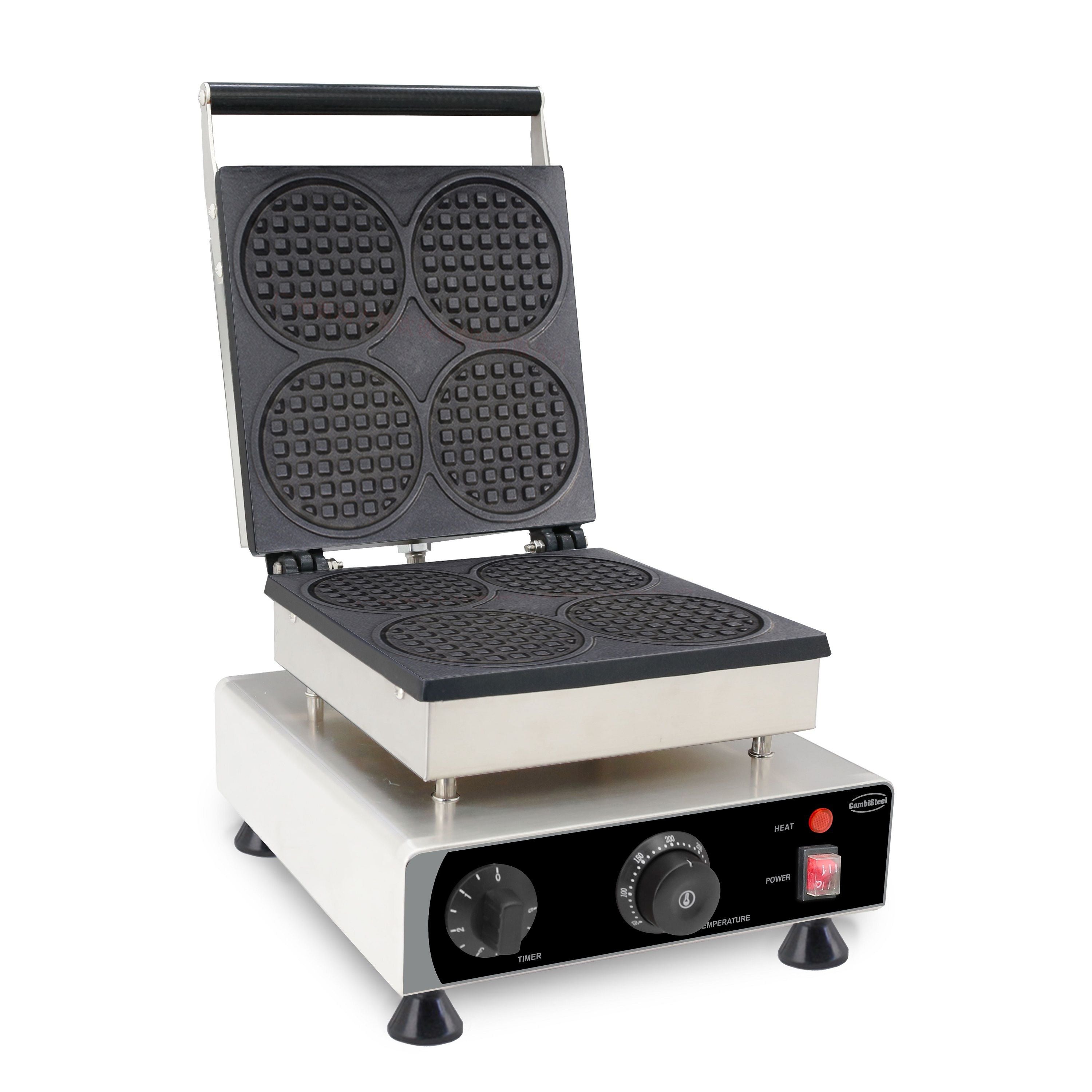 Gaufrier 4 pièces rondes Combisteel - Cuisine Festive professionnel CHR - matériel cuisine pro - Cuistéo