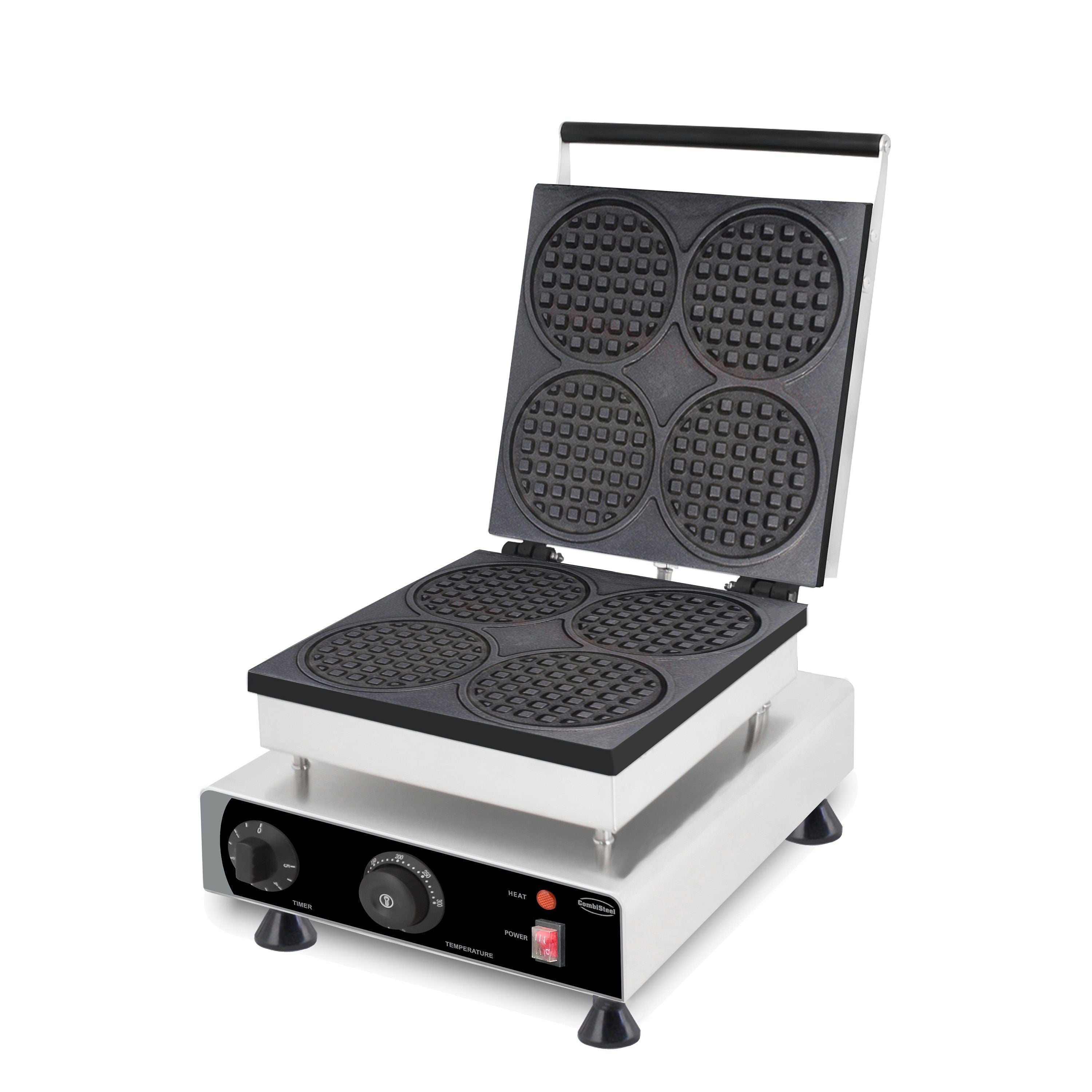 Gaufrier 4 pièces rondes Combisteel - vue 2 - Cuisine Festive pro CHR - Cuistéo