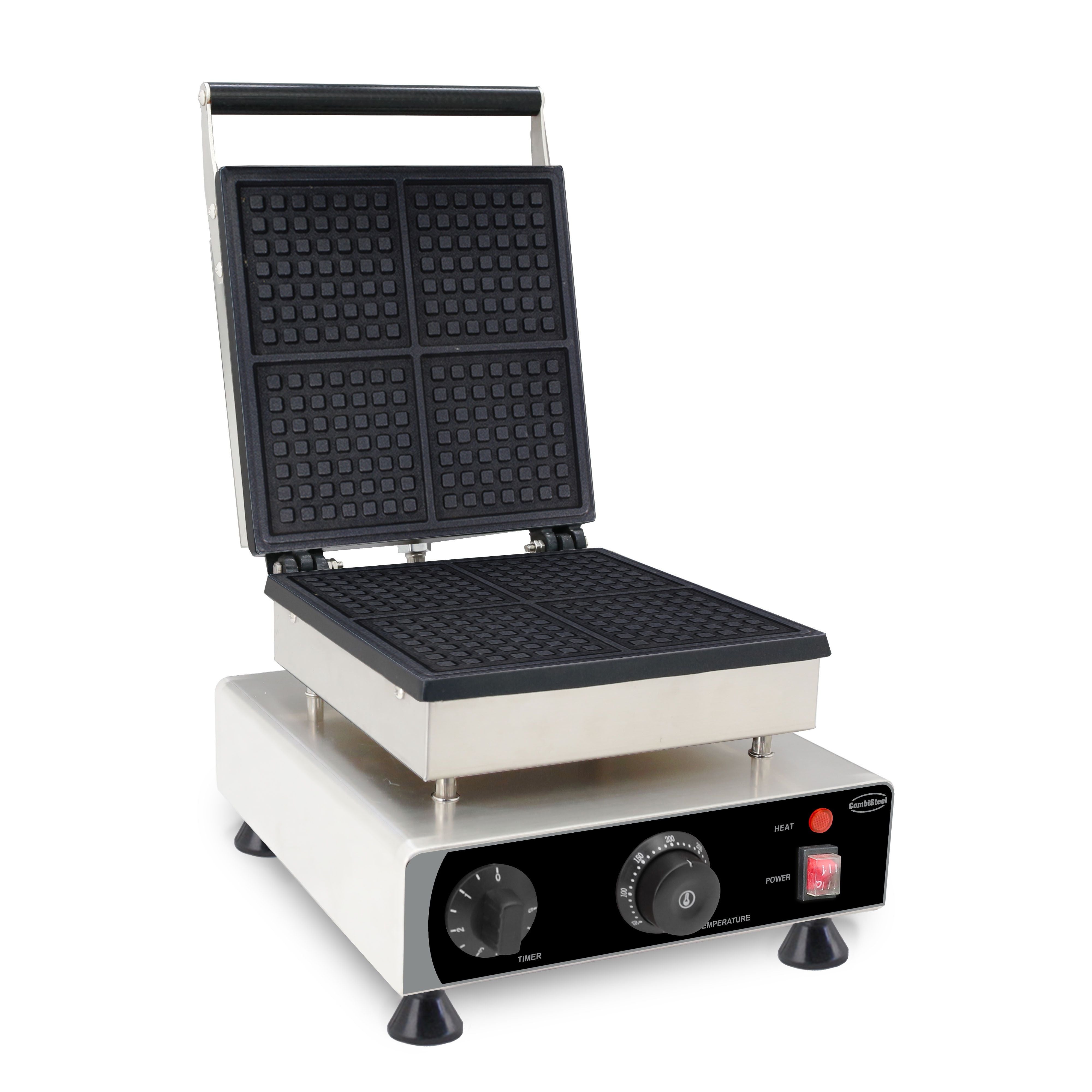 Gaufrier 4 pièces carrées Combisteel - vue 2 - Cuisine Festive pro CHR - Cuistéo