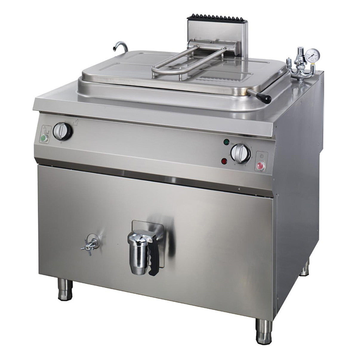 Premium marmite - 265 L - indirecte - profondeur 90 cm - électrique 27000 W Maxima - Marmite électrique professionnel CHR - matériel cuisine pro - Cuistéo