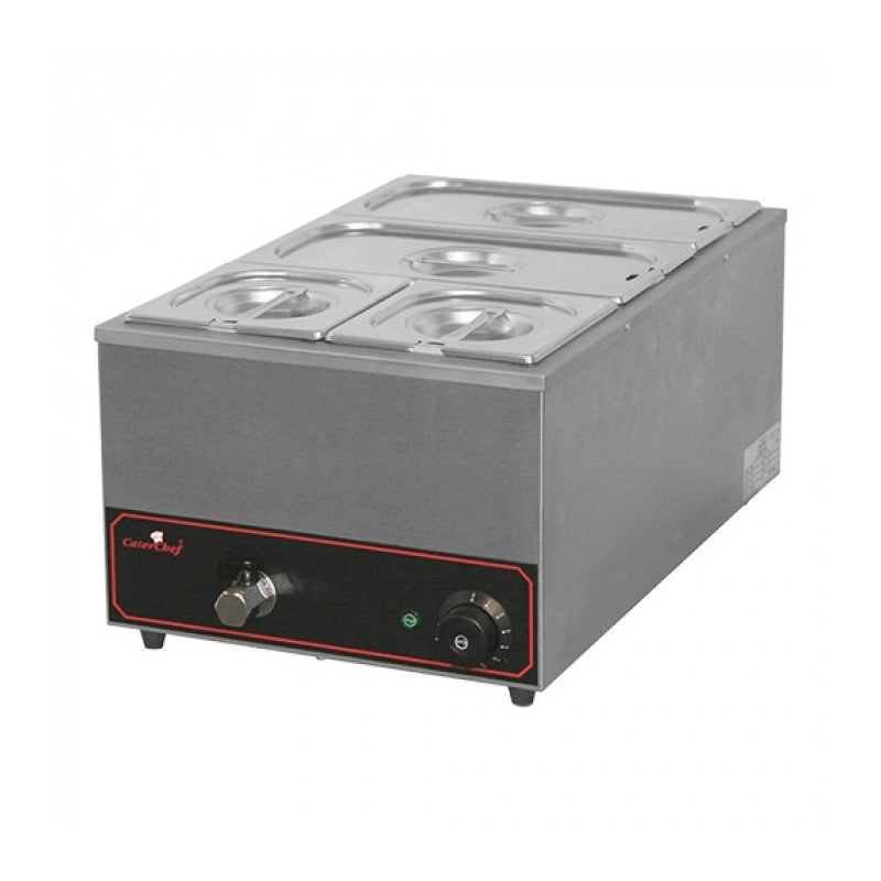 Bain marie 2 x 1/3 + 2x 1/6 GN bas 150 mm - Caterchef star