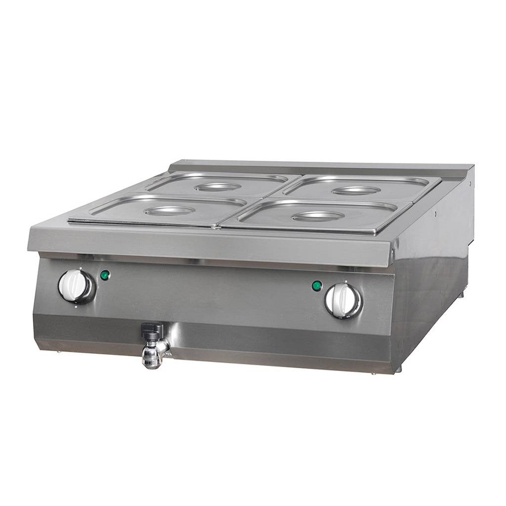 Bain-Marie Professionnel - Double Unité - Électrique 2000 W Maxima - Bain-marie professionnel CHR - matériel cuisine pro - Cuistéo