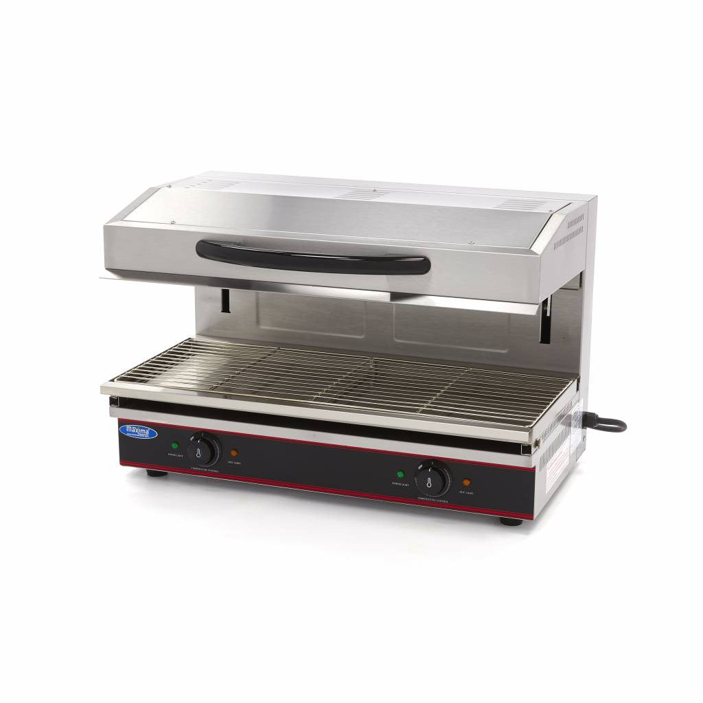 Salamandre professionnelle - 79 x 32cm - 5600W - avec élévateur Maxima - Salamandre professionnel CHR - matériel cuisine pro - Cuistéo