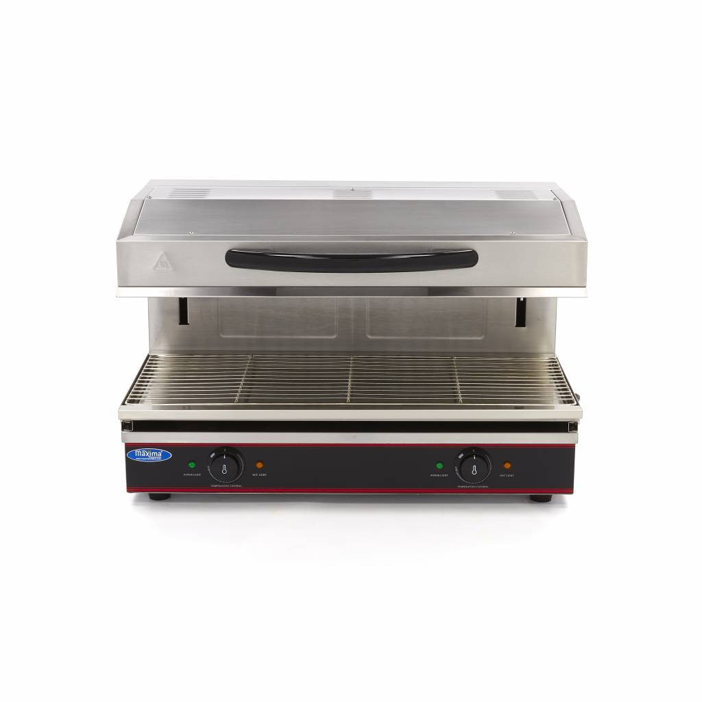 Salamandre professionnelle - 79 x 32cm - 5600W - avec élévateur Maxima - vue 3 - Salamandre pro CHR - Cuistéo
