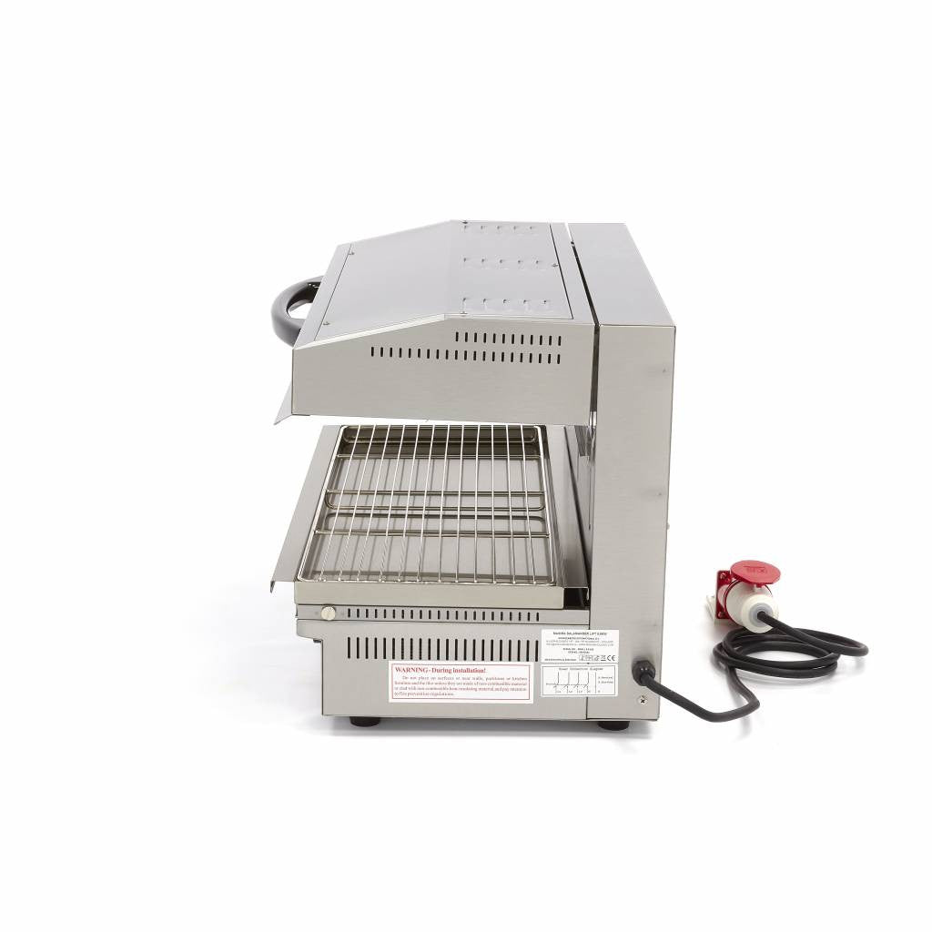 Salamandre professionnelle - 79 x 32cm - 5600W - avec élévateur Maxima - vue 4 - Salamandre pro CHR - Cuistéo