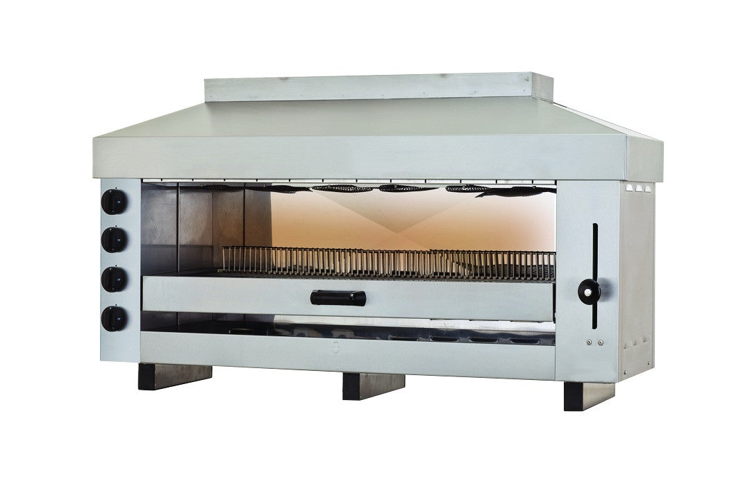Salamandre de gaz 4 zones de chauffage 960x500x720 mm 7.8 kW Combisteel - Salamandre professionnel CHR - matériel cuisine pro - Cuistéo
