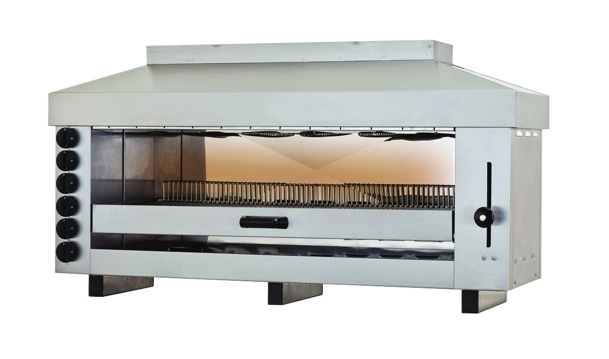 Salamandre de gaz 6 zones de chauffage 1290x500x720 mm 11.7 kW Combisteel - Salamandre professionnel CHR - matériel cuisine pro - Cuistéo