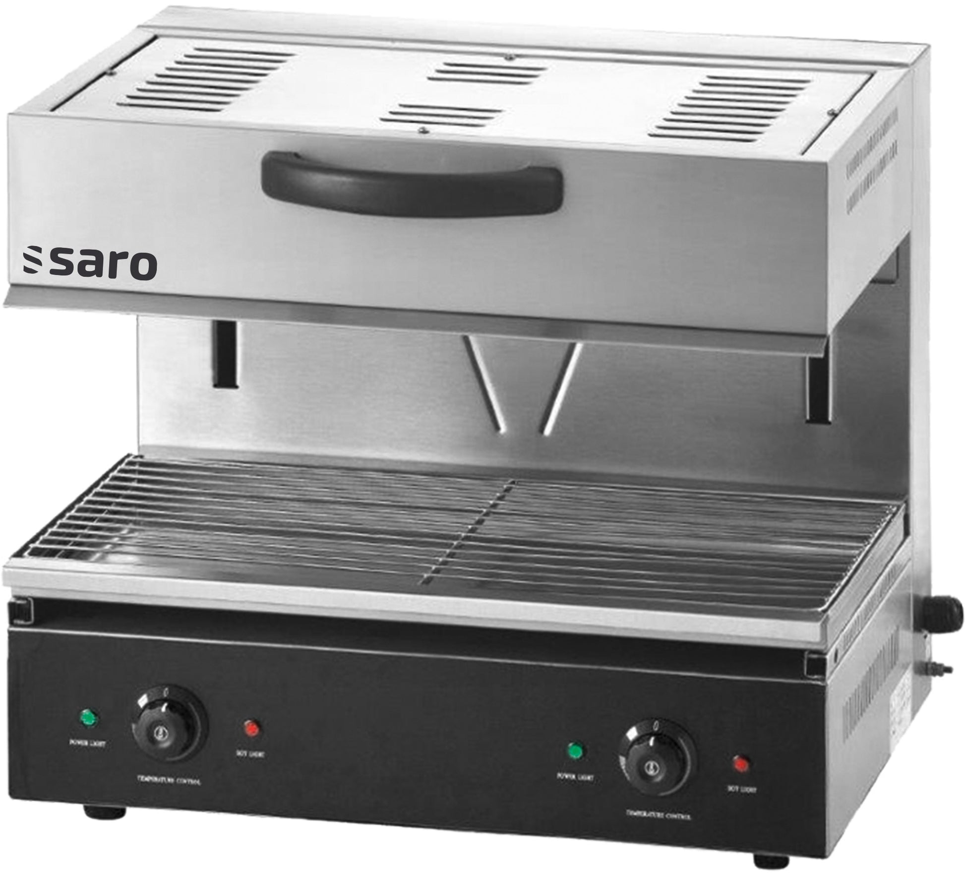 Salamandre électrique - 2 zones - Hauteur réglable - Bac miettes amovible Saro - Salamandre et Toaster professionnel CHR - matériel cuisine pro - Cuistéo