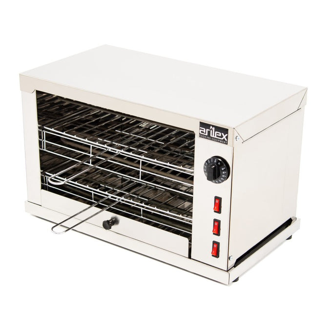 Grille-pain électrique - 2 niveaux - Avec minuterie - Résistances blindées - Arilex
