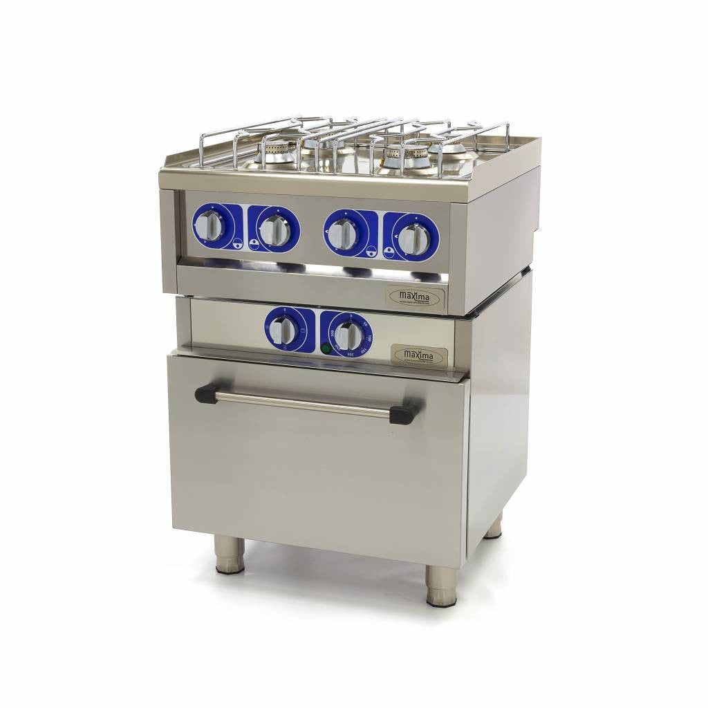 Four professionnel - Électrique - Double unité - Profondeur de 60 cm 3000 W Maxima - vue 2 - Accessoire cuisson pro CHR - Cuistéo
