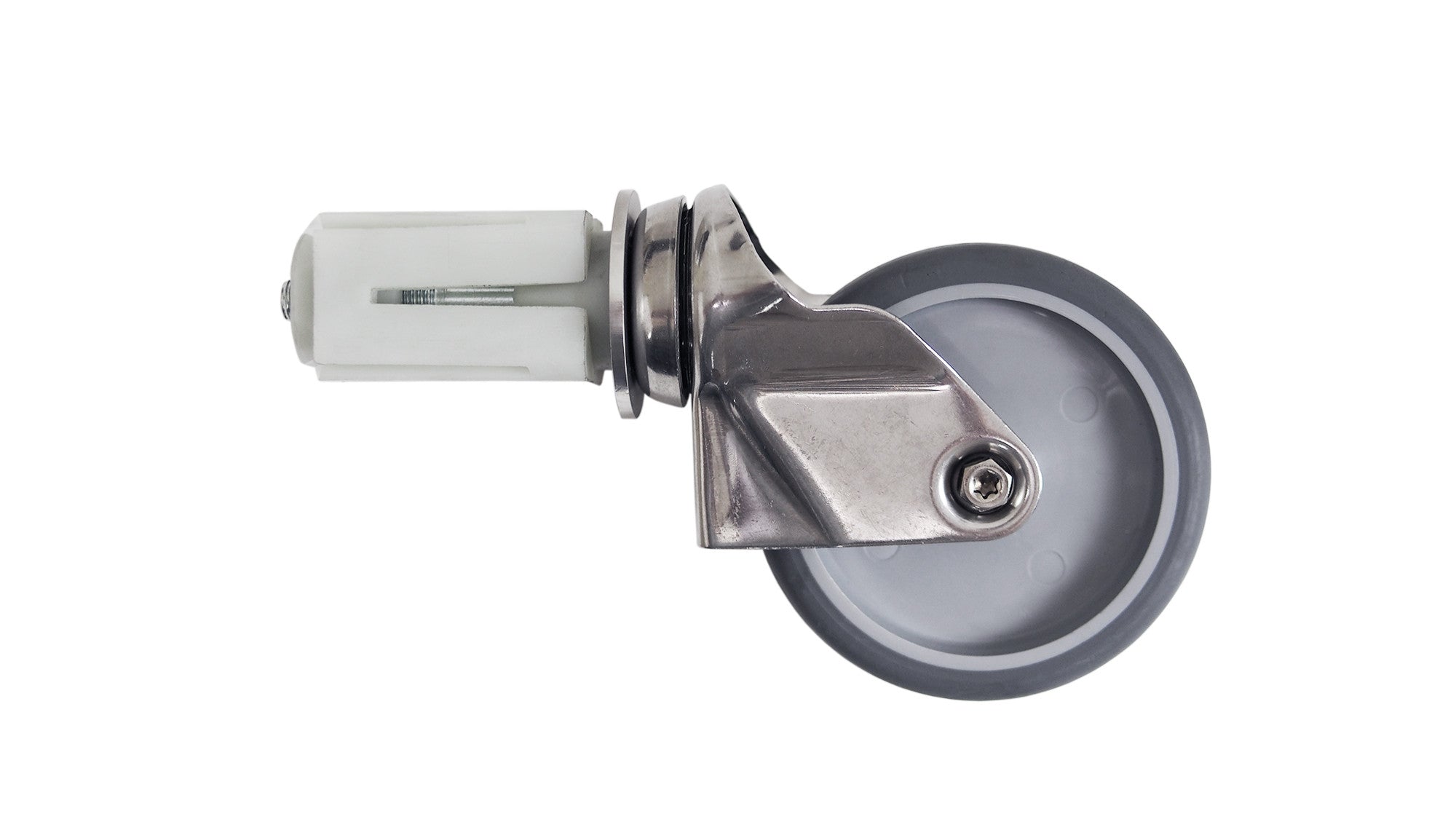 Kit roulettes - Inox - Pour tables - 4 pièces - 2 freinées Saro - Accessoire cuisson professionnel CHR - matériel cuisine pro - Cuistéo