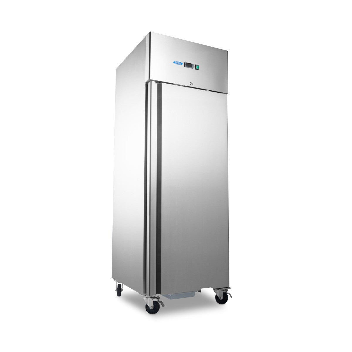 Réfrigérateur 600L GN 2/1 sur roulettes 3 étagères réglables acier inoxydable contrôle numérique 300 W Maxima - Armoire réfrigérée positive professionnel CHR - matériel cuisine pro - Cuistéo