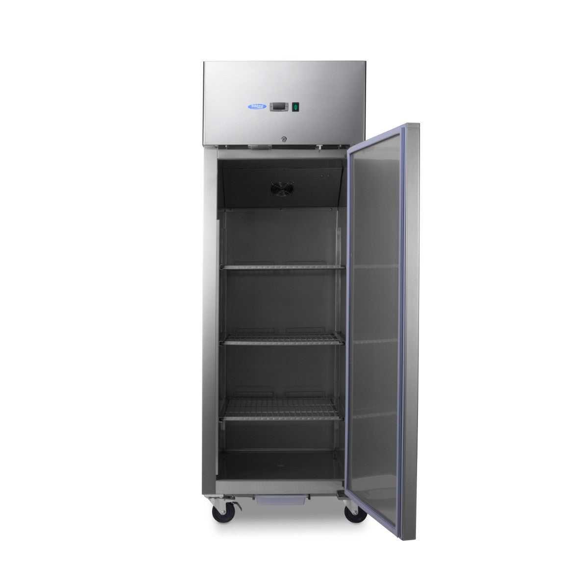 Armoire réfrigérée - Réfrigérateur Professionnel 700L - 3 Clayettes Réglables 2/1 GN - Inox sur Roulettes - Maxima