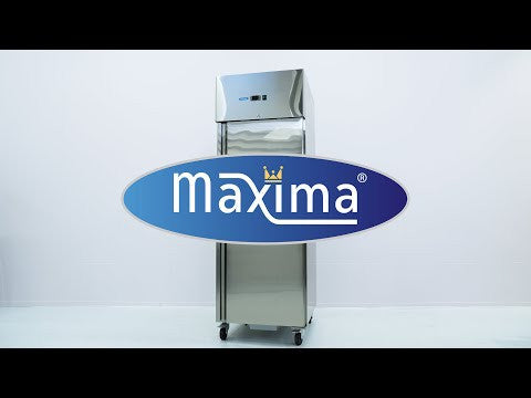 Réfrigérateur 600L GN 2/1 sur roulettes 3 étagères réglables acier inoxydable contrôle numérique 300 W Maxima - vue 16 - Armoire réfrigérée positive pro CHR - Cuistéo