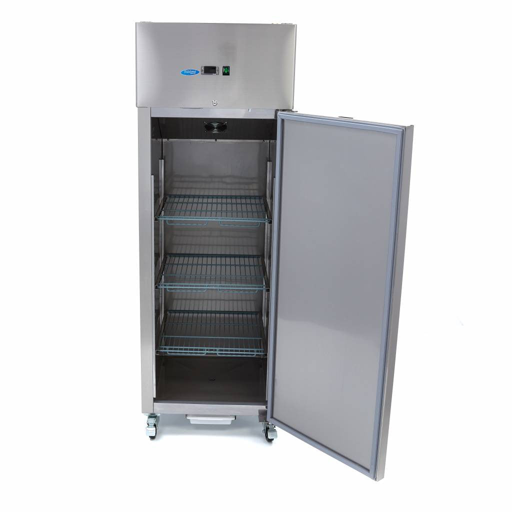 Congélateur 400L GN1/1 sur roulettes 3 étagères ajustables acier inoxydable éclairage LED 600 W Maxima - vue 4 - Armoire réfrigérée négative pro CHR - Cuistéo
