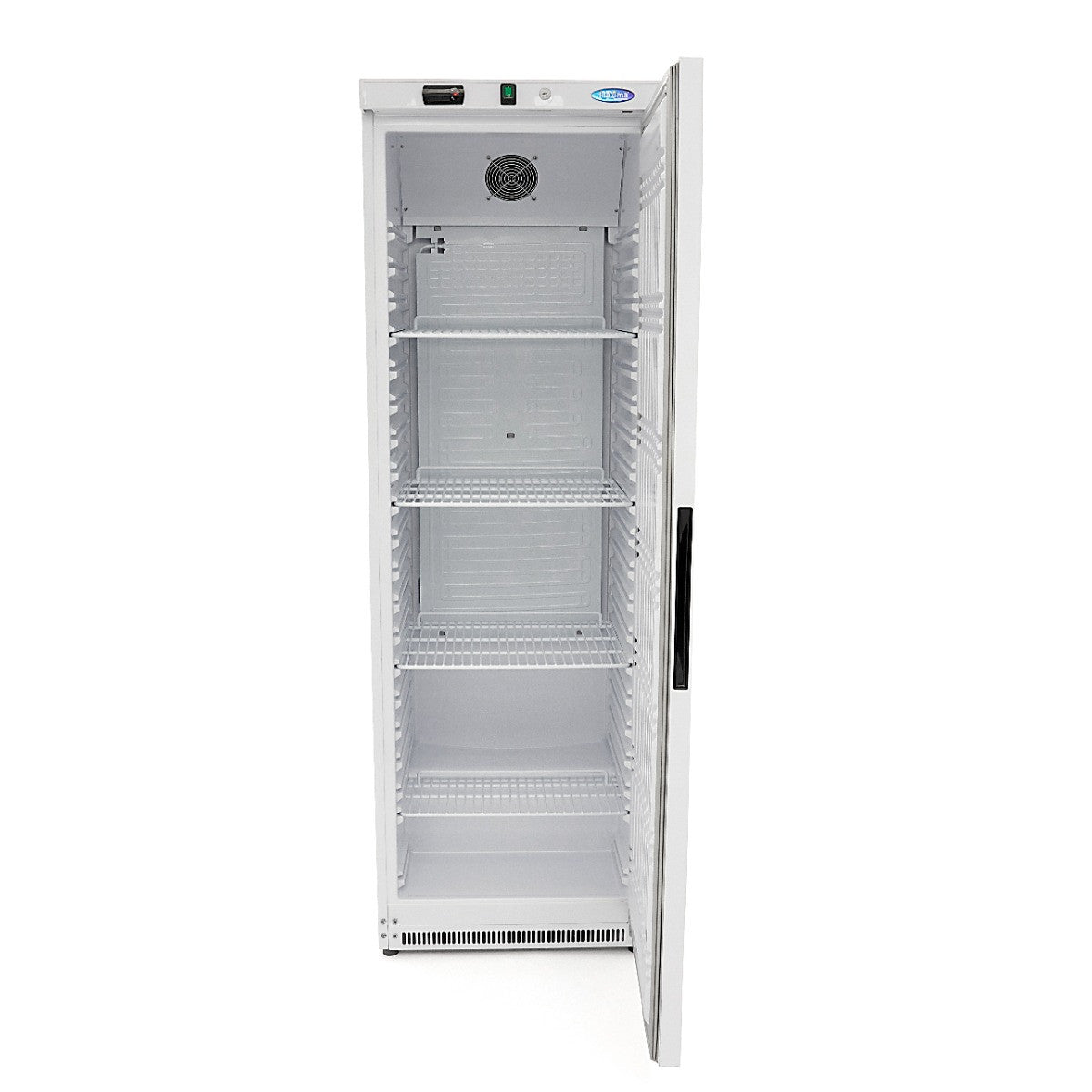 Réfrigérateur professionnel 400L - 4 étagères réglables - Système de refroidissement ventilé - Blanc inox 300 W Maxima - vue 5 - Armoire réfrigérée positive pro CHR - Cuistéo