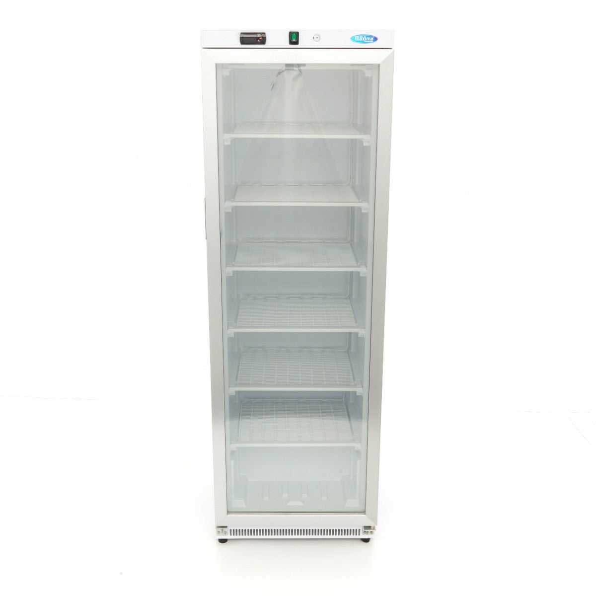 Congélateur vitrine négatif 400L - 6 étagères - Porte vitrée - Température réglable - R290 inox 478 W Maxima - vue 2 - Armoire réfrigérée négative pro CHR - Cuistéo